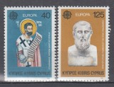 CIPRU CIPRU GREC 1980 EUROPA CEPT SERIE MNH, Nestampilat