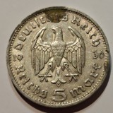 Germania Nazista 5 reichsmark 1936 G argint