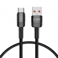 Cablu Date si Incarcare USB-A - USB-C Tech-Protect Ultraboost EVO, 100W, 0.5m, Negru