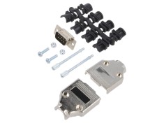 Conector D-Sub 9 Pin Tată, pentru cablu