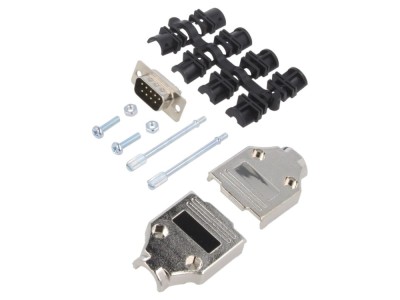 Conector D-Sub 9 Pin Tată, pentru cablu foto