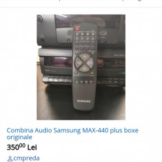 Combina Audio Samsung MAX-440 plus boxe originale