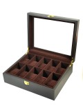 Cumpara ieftin Cutie Neagra pentru 10 ceasuri cu interior mov, Watchbox