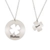 Set Colier Personalizat Trifoi Argint 925 Yonka - Bijuterii Femei, Initiala, Nume, Cadou Special
