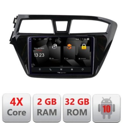 Navigatie HHyundai i20 2015-2018 5230-517 Android Ecran 720P Quad Core 2+32 carplay android auto CarStore Technology foto