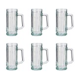 Set 6 pahare bere Gambrinus 0,5L, halbă cu emblemă, design timeless