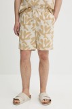 Solid pantaloni scurți culoarea bej, 21108564