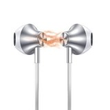 Casti Audio Handsfree Metalice Magnetice Argintii cu Microfon, CMCLASS