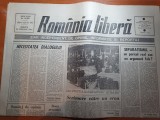 ziarul romania libera 24 februarie 1990-greva pe aeroportul otopeni