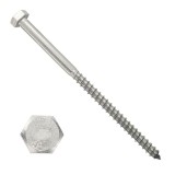 Surub Lemn Cu Cap Hexagonal Din 571 / 6X120Mm - 100Buc