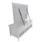 Centura Siguranta TV Home LCDS95, Max 126kg, 95cm, Anti-Rasturnare, Protectie Copii/Animale, Asamblare Usoara, Curele Metalice