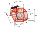 Demaror drujba Husqvarna 135, 140, 435 (504 59 70-02)