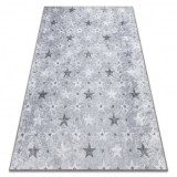 JUNIOR 51798.804 covor lavabil Stele pentru copii anti-alunecare - gri, 200x290 cm