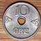 Norvegia - moneda de colectie - 10 ore 1949 - aUNC/UNC senzationala !