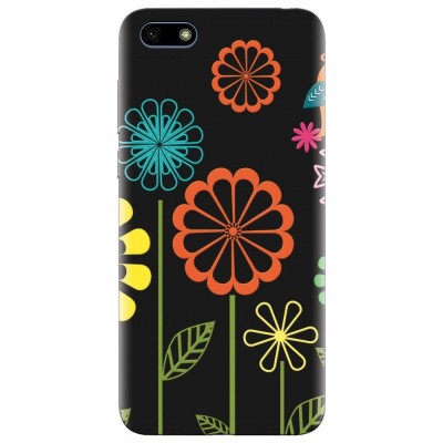 Husa silicon pentru Huawei Y5 2018, Colorful Spring Birds Flowers Vectors foto