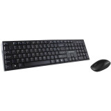 Kit tastatura si mouse Serioux Wireless NK9800WR Black