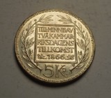 Suedia 5 Kronor Coroane 1966 UNC, Europa