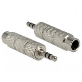 Adaptor jack stereo 3.5mm T la jack 6.35mm M, Delock 65548