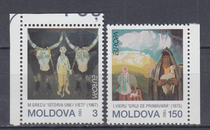 MOLDOVA 1993 EUROPA CEPT SERIE MNH