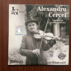 alexandru cercel cd disc muzica populara folclor colectia jurnalul national VG+