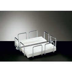 Suport cromat pentru servetele, 19x19 cm