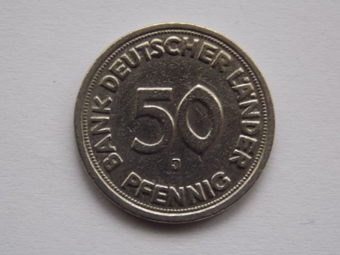 50 PFENNIG 1949 J GERMANIA