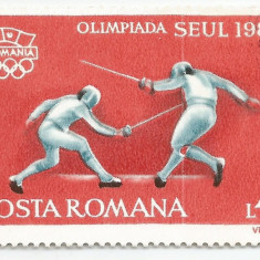 România, LP 1208/1988, J.O. de Vară, Seul, eroare, MNH