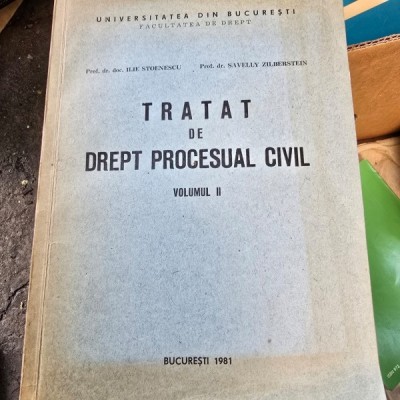 Tratat de drept procesual civil - Ilie Stoenescu, Savelly Zilberstein Vol. 2 foto