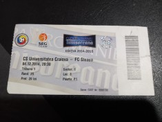 Bilet CS U Craiova- Steaua foto