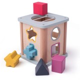 Joc sortare - Cubul magic (pastel) PlayLearn Toys, BigJigs Toys