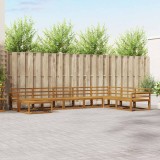 vidaXL Set de canapele de exterior 8 pcs natural Lemn Solid de Acacia 3367997