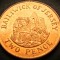 Moneda exotica 2 PENCE - JERSEY, anul 2006 * cod 2813 A
