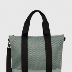 Rains geanta 14170 Tote Bags culoarea verde