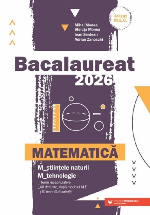 Bacalaureat 2026. Matematica M2: Stiintele naturii, Tehnologic