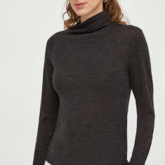 Lovechild pulover de lână femei, culoarea gri, light, cu turtleneck 8784157