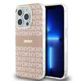 Husa iPhone 15 Pro Max DKNY IML Mono &amp; Stripe MagSafe, roz, DKHMP15XHRHSEP