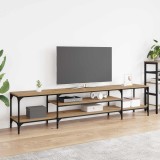 vidaXL Cabinet TV Stejar Artizanal 201 x 35 x 45 cm 881308