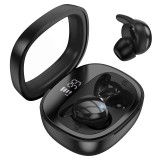Casti Bluetooth Hoco EW65 Shadow, Capacitate 500mAh, Autonomie 4 Ore, Afisaj Digital, Negru