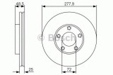 Disc frana MAZDA 5 (CR19) (2005 - 2016) BOSCH 0 986 479 R83
