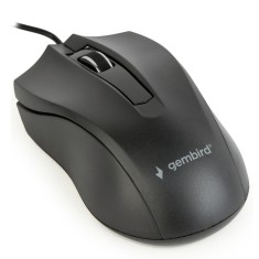 MOUSE GEMBIRD, PC sau NB, cu fir, USB, optic, 1000 dpi, butoane/scroll 3/1, , negru, &quot;MUS-3B-01&quot; (timbru verde 0.18 lei)
