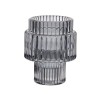 Suport Lumanare cu dubla utilizare, sticla, 6.5x8 cm, ATU-087146, Oem