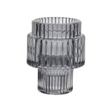 Suport Lumanare cu dubla utilizare, sticla, 6.5x8 cm, ATU-087146, Oem