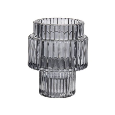 Suport Lumanare cu dubla utilizare, sticla, 6.5x8 cm, ATU-087146 foto