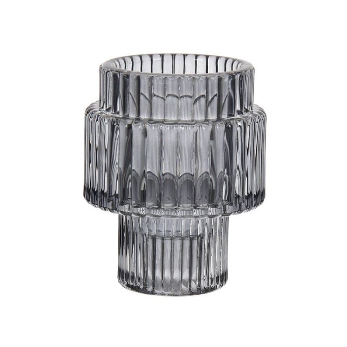 Suport Lumanare cu dubla utilizare, sticla, 6.5x8 cm, ATU-087146