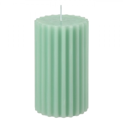Lum&amp;acirc;nare Decorativă, Model Pilon, Aromă Iris, Culoare Verde Marin, Dimensiuni 7x12 cm, Timp Ardere 50 Ore foto