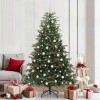 VidaXL Brad de Crăciun artificial Verde 210 cm PVC și metal și plastic 3395562