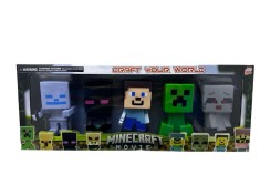 Set figurine pop Minecraft Movie Craft Your World 5 personaje clasice cauciucate