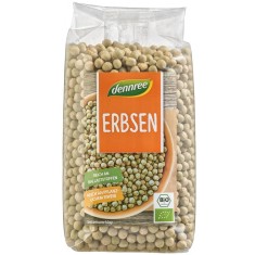 Mazare verde intreaga ecologica, 500g, Dennree