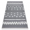 Covor ECO SISAL BOHO MOROC Geometric 22321 franjuri - două niveluri de l&acirc;nă cremă / gri, covor reciclat, 155x220 cm, Dreptunghi