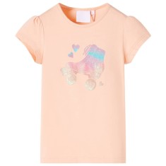 Tricou pentru copii portocaliu deschis, 104